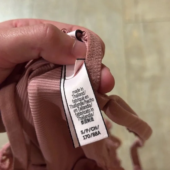 Victoria Secret Lace Bodysuit Dusty Pink Size Small - Picture 4 of 4